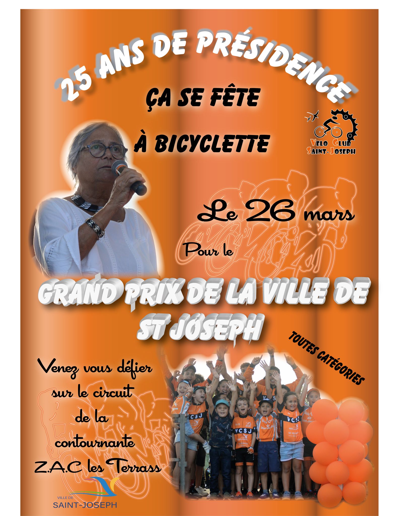 AFFICHE GP Cycliste Ville de Saint-Joseph - VCSJ