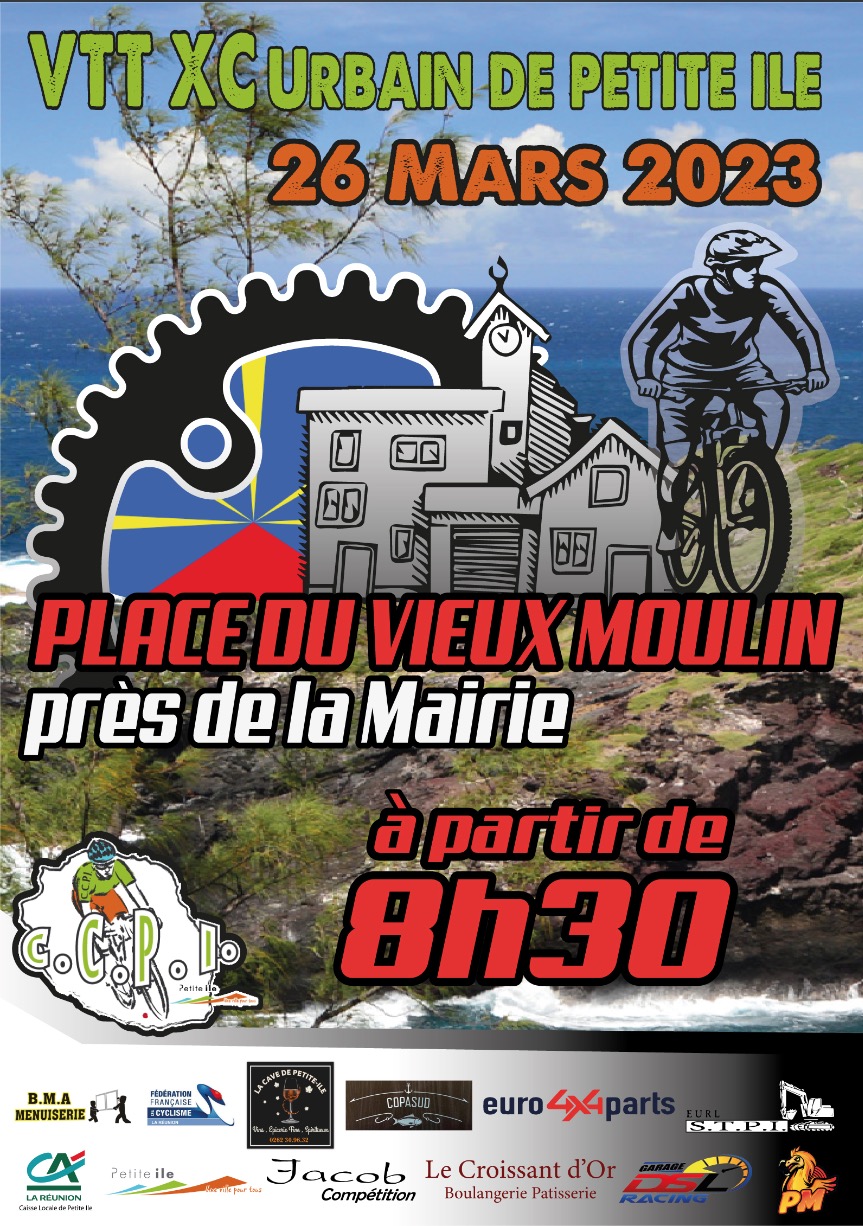 AFFICHE VTT XC URBAIN petite ile CCPI