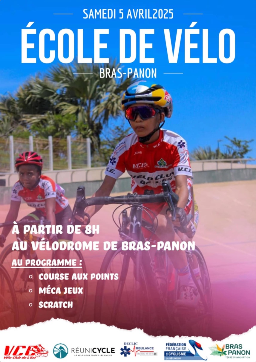 AFFICHE Ecole de Velo Bras Panon VCE