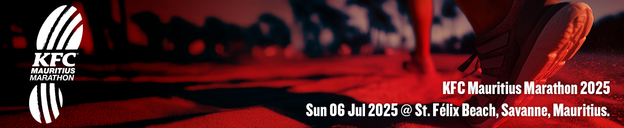 AFFICHE KFC MARATHON MAURITIUS WEBSITE BANNER 1265 x 260px 2